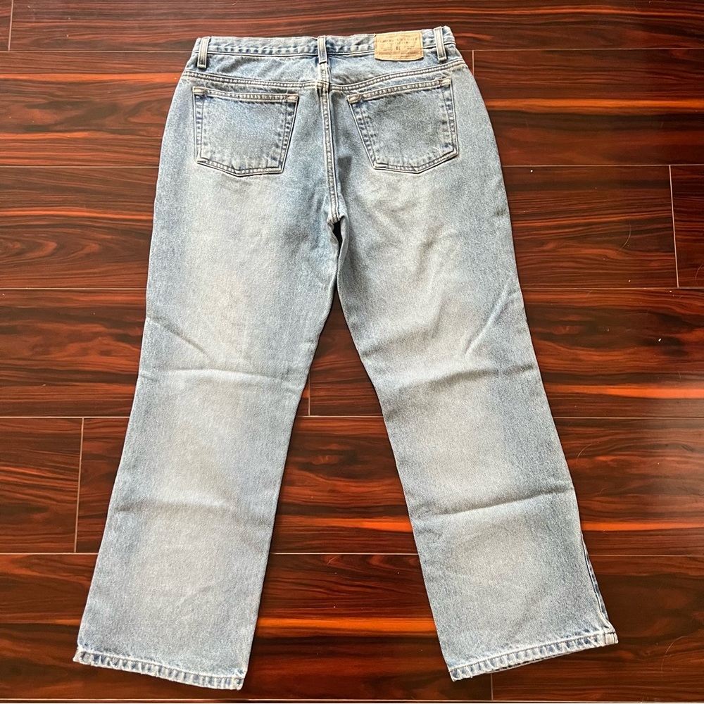 Vintage American Eagle Jeans 100% cotton non-stretch rigid 12 petite - Picture 4 of 9
